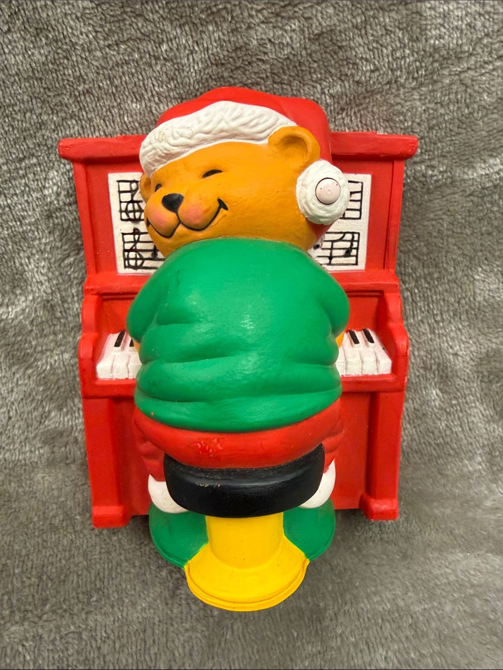 VTG Avon Play It Again Mr Keys Musical Bear Piano Plug In Christmas Lights N